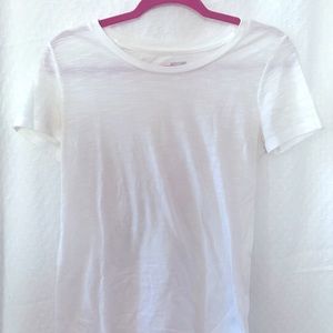 White Scoop Neck